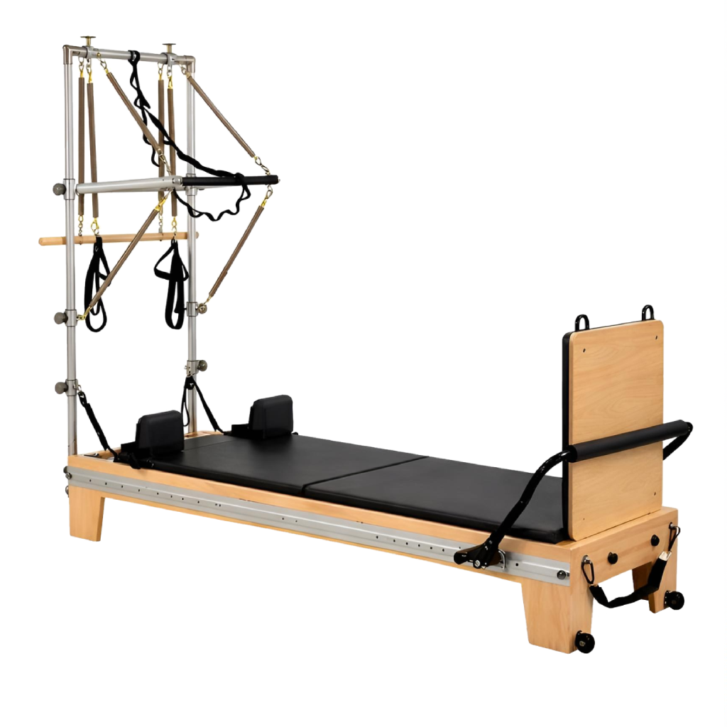 Reformer Pilates Demi-Tour en Bois d’Érable – Usage Maison & Studio | Signature