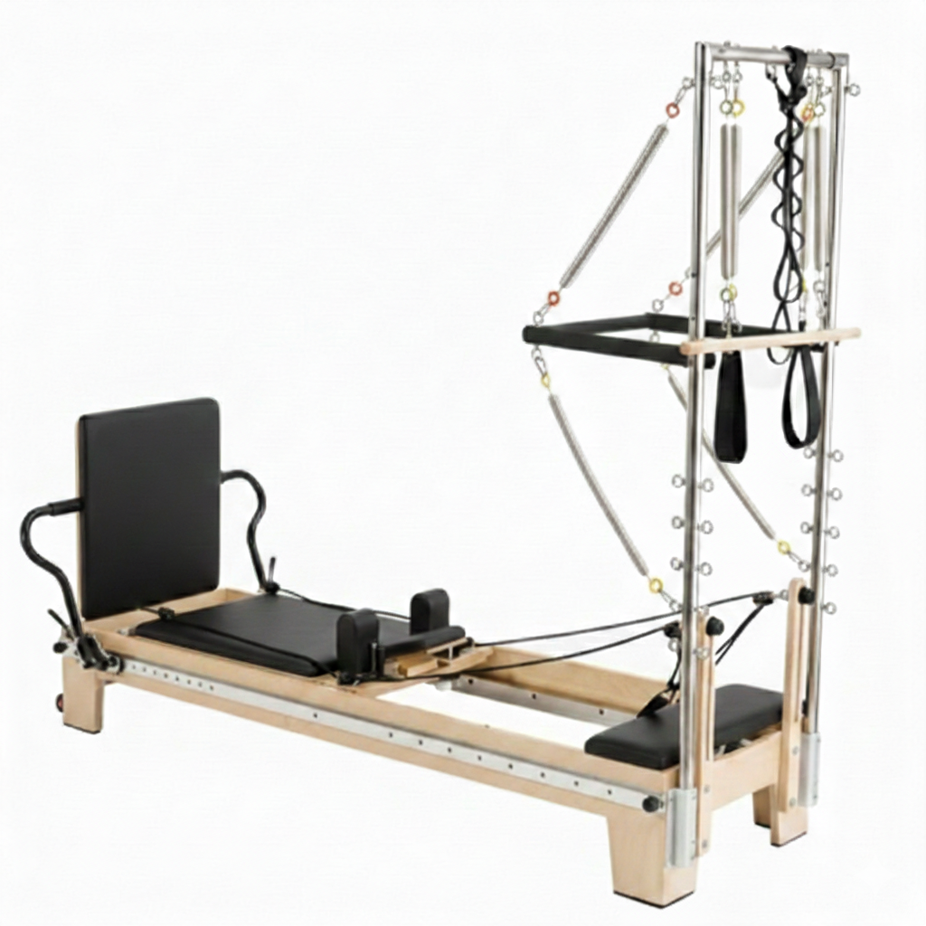 Reformer Pilates Demi-Tour en Bois de Chêne – Usage Maison & Studio | Harmonia