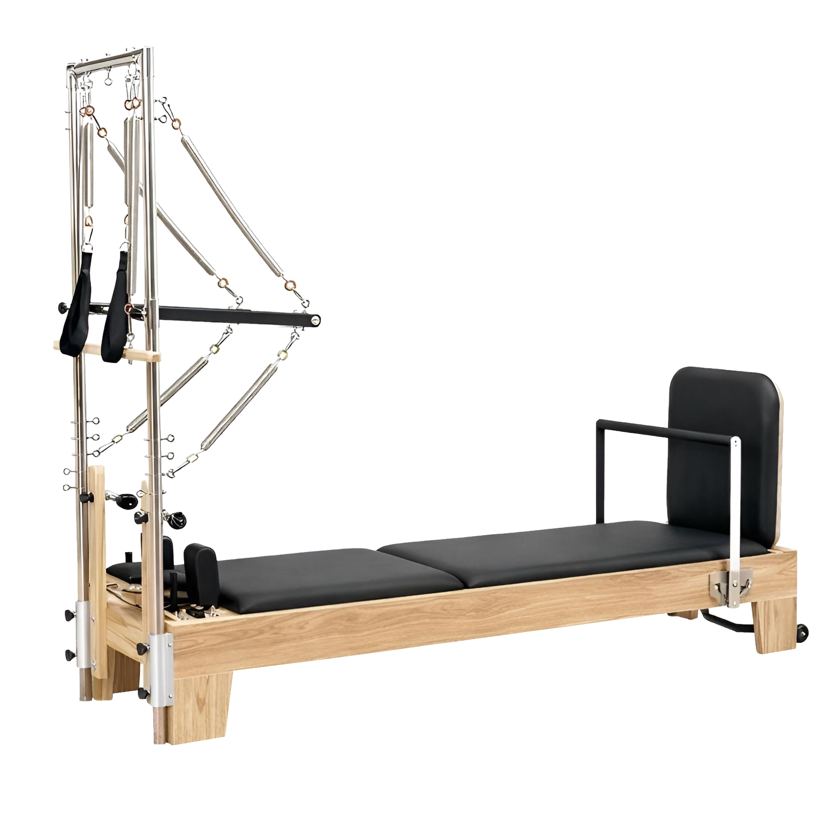 Reformer Pilates Demi-Tour en Bois de Chêne – Usage Maison & Studio | Essentia