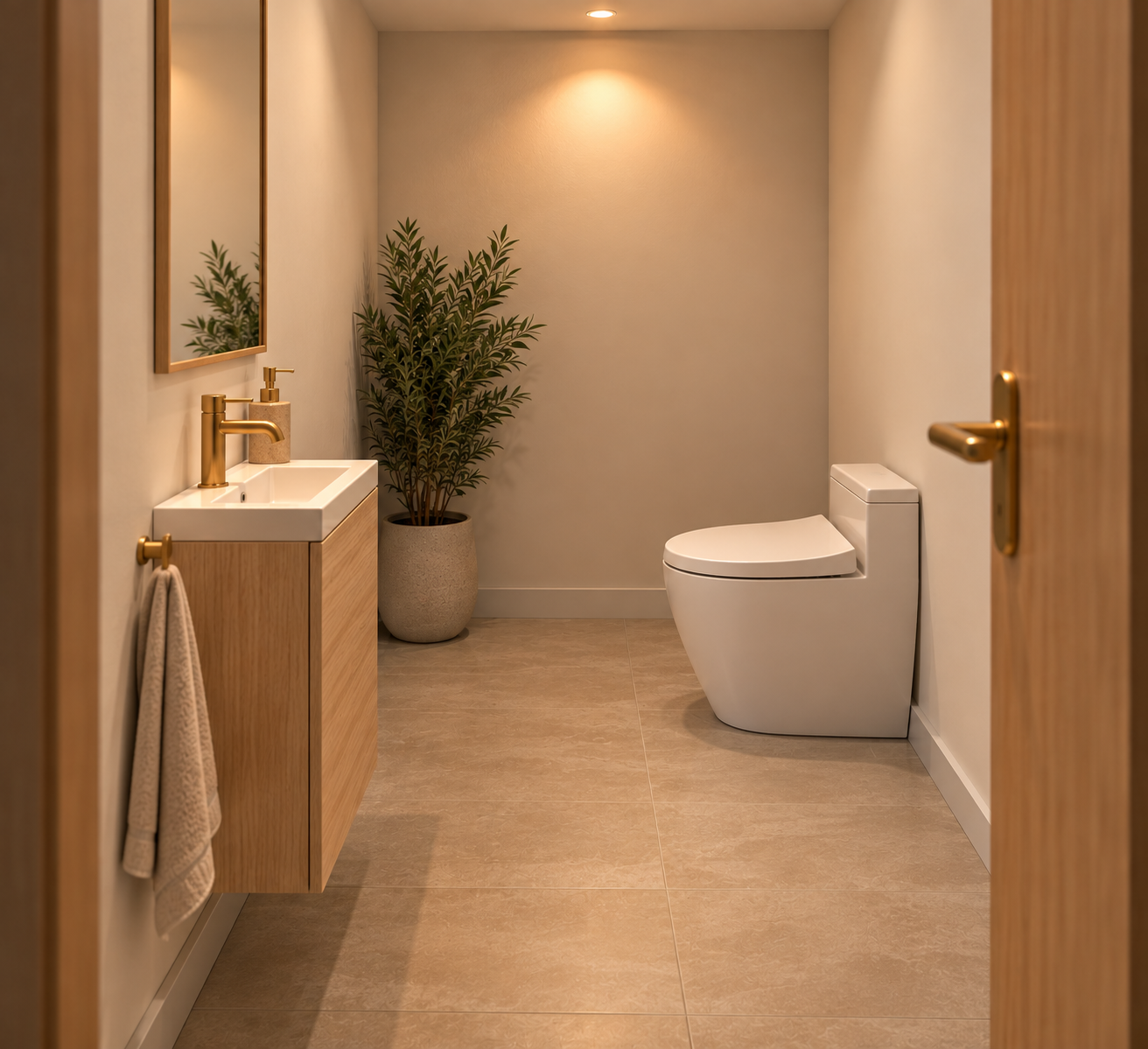 Toiletten im Aura Studio Colmar
